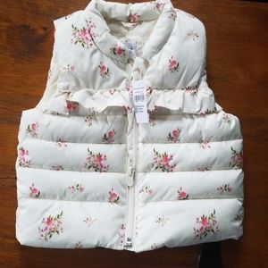 Floral Puff Vest